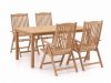 Sunyard Veronica/Liverpool 145 cm Gartenmöbel-Set 5-teilig verstellbar