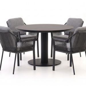 Tierra Outdoor Liv/La Fonte ø 120 cm Gartenmöbel-Set 5-teilig