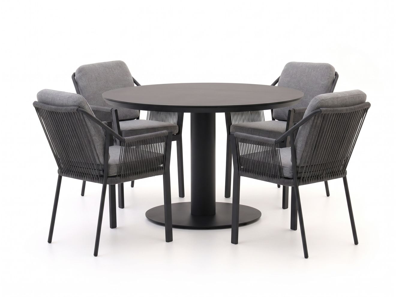 Tierra Outdoor Liv/La Fonte ø 120 cm Gartenmöbel-Set 5-teilig