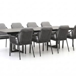 Tierra Outdoor Liv/Naro 280 cm Gartenmöbel-Set 9-teilig stapelbar