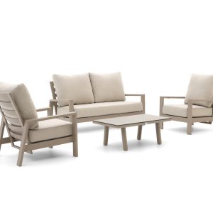 Tierra Outdoor Musone Sessel-Sofa Lounge-Set 4-teilig 4-Sitzer verstellbar