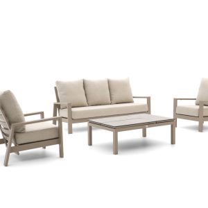 Tierra Outdoor Musone/Flip-Up Sessel-Sofa Lounge-Set 4-teilig 5-Sitzer verstellbar