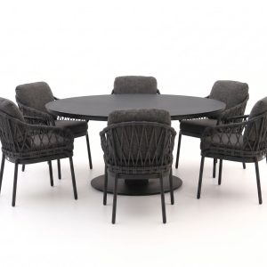 Tierra Outdoor Natal/La Fonte ø 150 cm Gartenmöbel-Set 7-teilig
