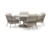 Tierra Outdoor Natal/Moreno ø 150 cm Low Dining Gartenmöbel-Set 5-teilig