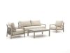 Tierra Outdoor Oasis/Flip-Up Sessel-Sofa Lounge-Set 4-teilig