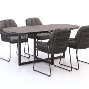 Tierra Outdoor Rivera 180 cm Gartenmöbel-Set 5-teilig
