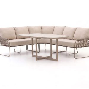Tierra Outdoor Rivera Dining Lounge-Set 3-teilig