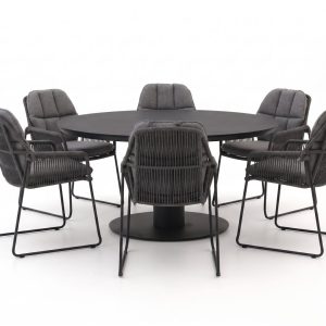 Tierra Outdoor Rivera/La Fonte ø 150 cm Gartenmöbel-Set 7-teilig