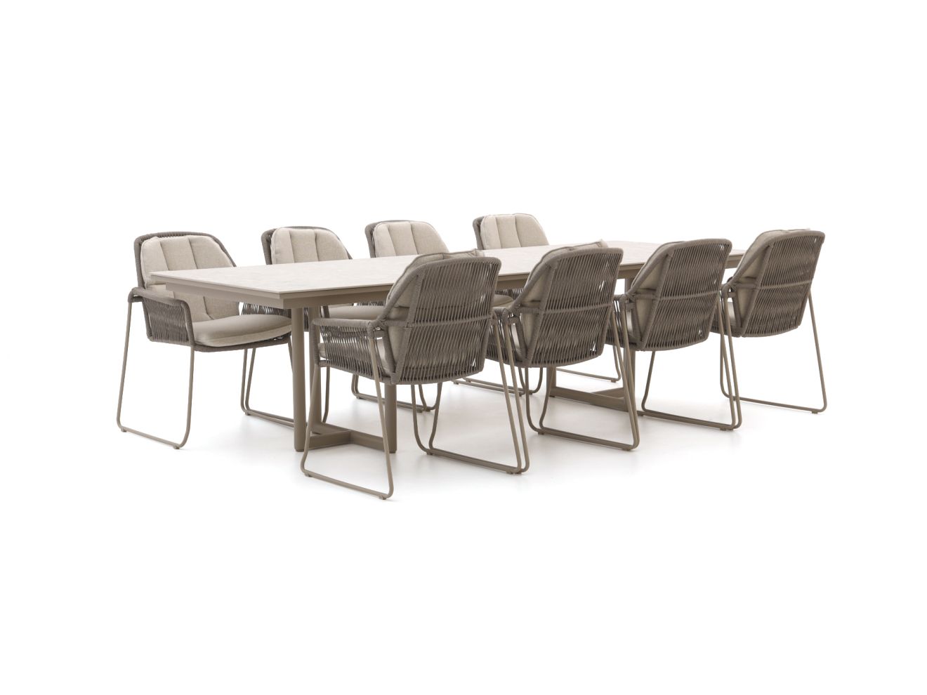 Tierra Outdoor Rivera/Naro 280 cm Gartenmöbel-Set 9-teilig