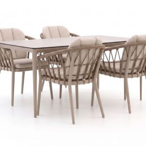 Tierra Outdoor SantaFe/Elegante 160 cm Gartenmöbel-Set 5-teilig