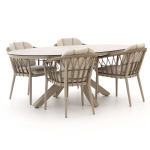 Tierra Outdoor SantaFe/Oblong 200 cm Gartenmöbel-Set 5-teilig