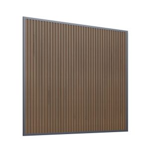 WPC-Wand 265 cm für Cedrino Pergola 530x360x255 cm