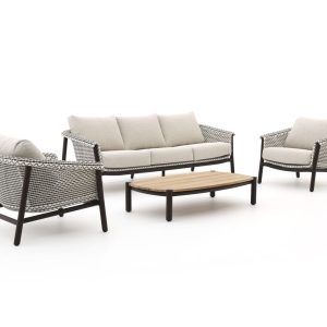 Zavelli Cuore Sessel-Sofa Lounge-Set 4-teilig 5-Sitzer