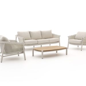 Zavelli Cuore Sessel-Sofa Lounge-Set 4-teilig 5-Sitzer
