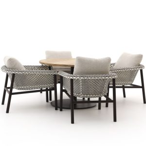 Zavelli Cuore ø 120 cm Gartenmöbel-Set 5-teilig