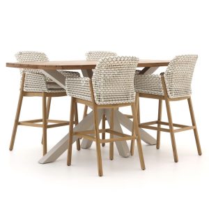 Zavelli Juntos/dänisch oval 220 cm Gartenbar-Set 7-teilig