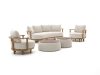 Zavelli Soffice Sessel-Sofa Lounge-Set 7-teilig drehbar 5-Sitzer