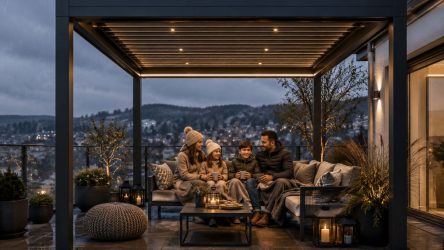 Pergola 3,5 × 3,5 m: wasserdicht, stabil und winterfest?