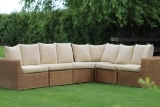 Outdoor Gartenmöbel aus Aluminium und Kunststoff: Gartensofa