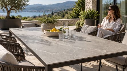 Sintered Stone beim Gartentisch: Was ist das Material – und lohnt sich die Tischplatte?